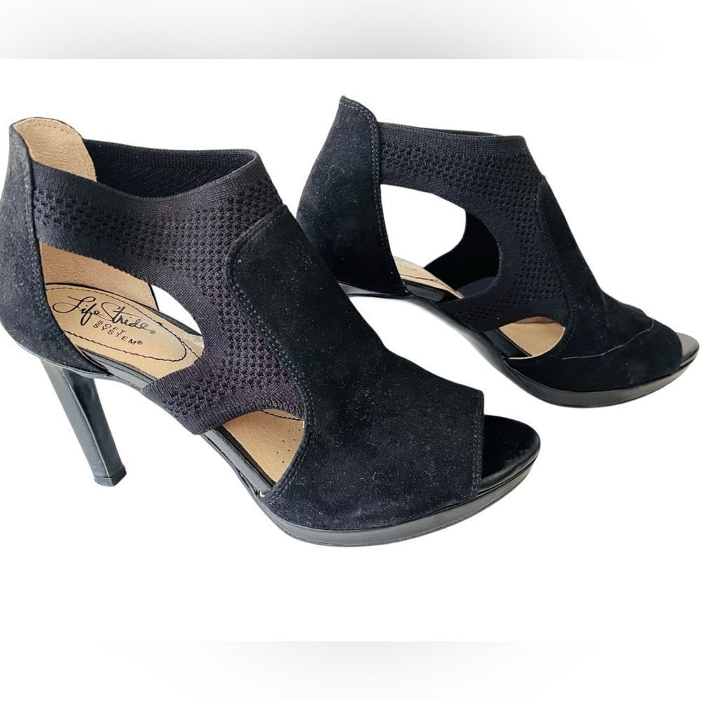 LifeStride Keiko Black Ankle Strap Sandals size 8. - Picture 5 of 10